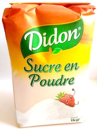 Sucre en poudre 1kg LIMITE A 10 CARTONS