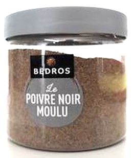 Poivre noir moulu 80g