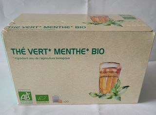 Thé vert à la menthe bio 20 sachets