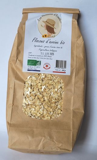Flocons d'avoine bio 500g - MMPT - LIMITE A 1 CARTON