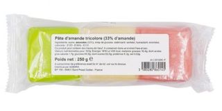 Pâte d'amande tricolore 250g (copie)
