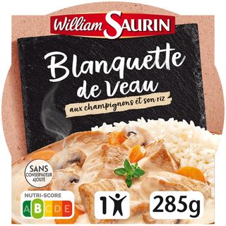 Blanquette de veau et riz 285g Micro-ondable