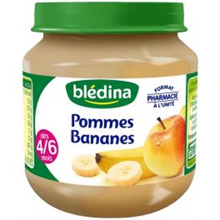 Petits pots pomme/ banane 130g (4 mois)